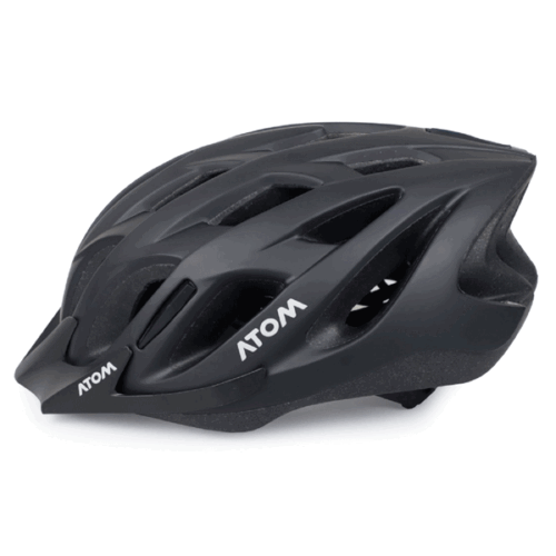 CASCO ATOM CERTIFICADO EN1078 AT-710 NEGRO MATE-04400576